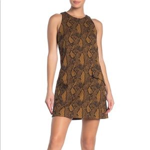 Joie snakeskin print dress
